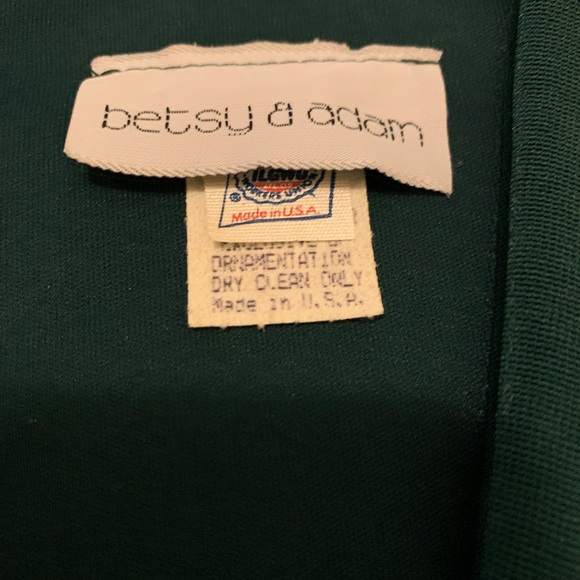 Betsy & Adam NWT Vintage Green Cocktail Dress and Jacket - Picture 4 of 16